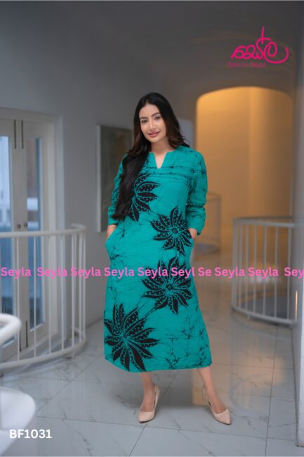 Green and Black Dress - BF1031